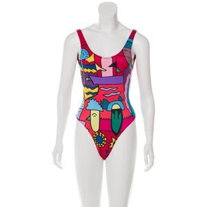 Ellie Rassia Colorful Abstract Women's One Piece Swimsuit